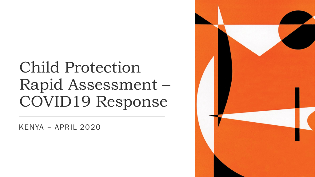 Child Protection Rapid Assessment – COVID19 Response